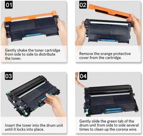 img 2 attached to 🖨️ High Yield v4ink Compatible Toner Cartridge for Brother TN450 TN420 - Twin Pack