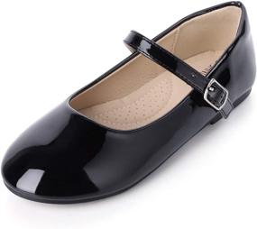 img 4 attached to 💃 SANDALUP Mary Jane Flats: Perfect Ballet Shoes for Little Girls' Dress-Up Days