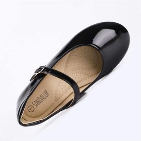 img 2 attached to 💃 SANDALUP Mary Jane Flats: Perfect Ballet Shoes for Little Girls' Dress-Up Days