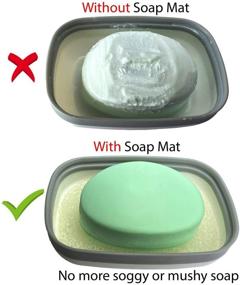 img 2 attached to 🧼 Kiasona 2Pack Travel Soap Box: Leak-Proof Soap Bar Holder with Sponge Saver & Silicone Band – portable, ideal for Bathroom, Gym, School, Camping, Hiking & Vacation (Pack of 2)