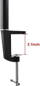 img 2 attached to 💡 Riqiorod Tabletop Light Stand: Adjustable Aluminum Mount for Ring Light, Video Light, DSLR, Action Camera, Microphones