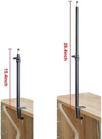 img 3 attached to 💡 Riqiorod Tabletop Light Stand: Adjustable Aluminum Mount for Ring Light, Video Light, DSLR, Action Camera, Microphones