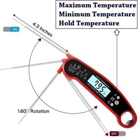 img 1 attached to Digital Meat Thermometer Instant Read Kitchen & Dining