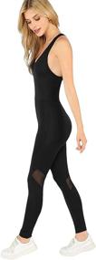 img 1 attached to 👗 SweatyRocks Spaghetti Bodycon Jumpsuits: Stylish Women's Clothing for Jumpsuits, Rompers, and Overalls