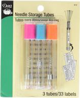 📍 dritz 812 needle storage tubes: clear, convenient, and practical (3-count) logo