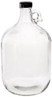 🍶 fastrack 1-gallon clear glass water bottle with polyseal cap - long-lasting and spacious logo