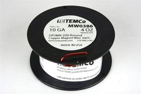 img 1 attached to 🧲 TEMCo 10 AWG Copper Magnet Wire - 4 Ounce 8 Feet 200°C Magnetic Coil Winding