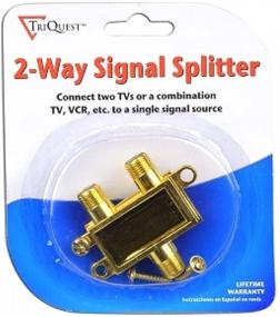 img 1 attached to 🔌 TriQuest 5402-COAX-SPLITTER: Высокопроизводительный двухсторонний коаксиальный разветвитель сигнала с кабелем для улучшенной связи.
