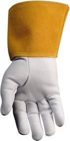 img 2 attached to 🧤 Натуральные перчатки для сварщиков и литьевщиков Caiman 1600-4 - размер M