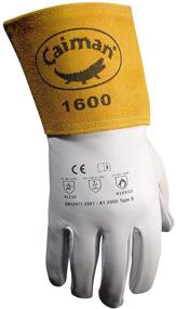 img 3 attached to 🧤 Натуральные перчатки для сварщиков и литьевщиков Caiman 1600-4 - размер M
