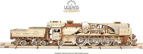 img 3 attached to UGEARS V Express Tender: Exquisite Mechanical Model for Railway Enthusiasts