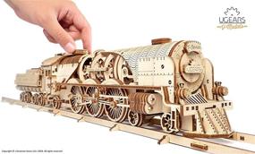 img 2 attached to UGEARS V Express Tender: Exquisite Mechanical Model for Railway Enthusiasts