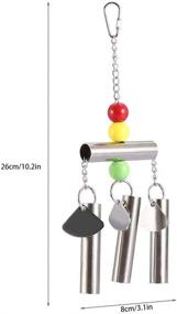 img 3 attached to 🐦 HEEPDD Stainless Steel Bell Parrot Toy: High-Quality Swing Stand Decoration for Small Birds Like Parakeets, Cockatiels, Conures, Macaws, and Love Birds