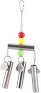 🐦 heepdd stainless steel bell parrot toy: high-quality swing stand decoration for small birds like parakeets, cockatiels, conures, macaws, and love birds logo