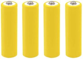 img 2 attached to 🔋 AA Battery Placeholder: Set of 4 Cylinder-Shaped Hot Dummy Fake Battery Shells in AA Size