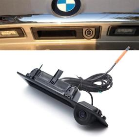 img 4 attached to LIEBMAYA 170° Car Trunk Handle Backup Camera with HD Night Vision - Perfect for BMW 5 F10, 5 F11, 3 F30, X3 Series F25 Parking Assistance