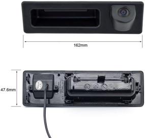 img 3 attached to LIEBMAYA 170° Car Trunk Handle Backup Camera with HD Night Vision - Perfect for BMW 5 F10, 5 F11, 3 F30, X3 Series F25 Parking Assistance