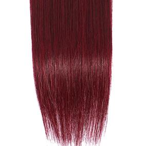 img 1 attached to Dailinna Straight Extension Brazilian Burgundy
