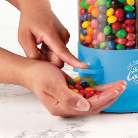 img 1 attached to Handy Gourmet Triple Candy Machine - Fun Candy & Nut Dispenser (Blue) - New & Improved - 360 Degree Selection