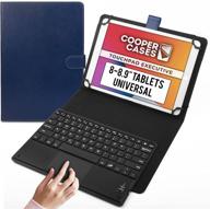 🖱️ cooper touchpad executive: the ultimate multi-touch mouse keyboard case for 8-9" tablets and devices - ipados, android, windows compatible bluetooth leather cover with hotkeys логотип