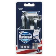 barbasol premium ultra 3 disposable razor - 4 count, pack of 2 logo