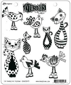 img 1 attached to Pigeon Ranger Dylusions Stamp Cat: Unleashing Feline Magic!