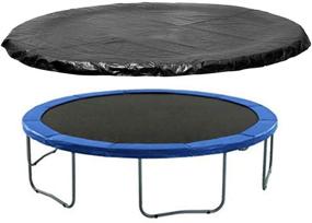 img 4 attached to ⛱️ Weatherproof Trampoline Cover for 6/8/10/12/13 Inch Round Trampolines - Rainproof, UV Resistant, Wear-Resistant Trampoline Protective Cover