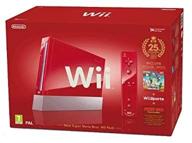 🎮 get your game on: nintendo wii console in striking red hue logo