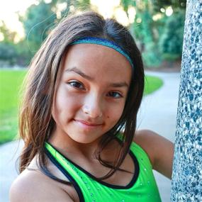 img 3 attached to 🎀 FROG SAC 6 Sparkly Glitter Elastic Headbands: Stylish and Secure Hair Accessories for Girls, Teens, and Kids!