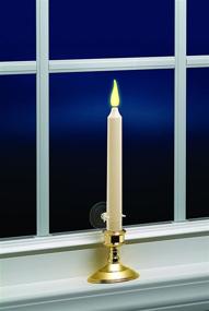 img 1 attached to 🕯️ Xodus Innovations FPC1462 Battery Operated Flameless Taper Candle Kit: Brass Bases, 12-Inch, Ivory, Set of 2 - White - Buy Now!