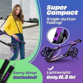 img 2 attached to 🛴 Versatile Scooter for Kids & Teens - Adjustable Handlebar, Suspension & Age Range