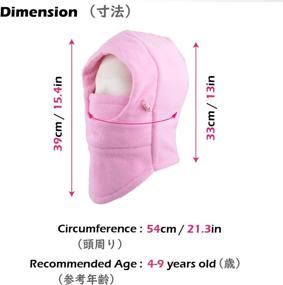 img 3 attached to 🧥 TRIWONDER Kids Fleece Balaclava Hood - Ultimate Winter Protection for Toddlers