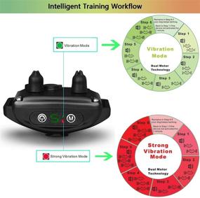 img 1 attached to 🐶 Rechargeable Bark Collar - Adjustable Sensitivity & Intensity, Shockless & Harmless, Beep & Vibration, No Pain, Ideal for Small, Medium & Large Dogs