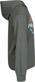 img 1 attached to 👕 Stylish and Versatile: Hurley Boys' Long Sleeve Hooded T-Shirt - A Must-Have!