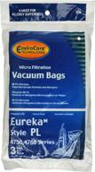 🧹 12 pack of envirocare style pl replacement upright vacuum bags - compatible with eureka electrolux логотип