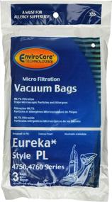 img 3 attached to 🧹 12 Pack of EnviroCare Style PL Replacement Upright Vacuum Bags - Compatible with Eureka Electrolux