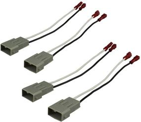 img 1 attached to 🔌 DKMUS 2 Pairs Speaker Wire Cable Harness for Honda Acura - Adapter Connector Plug for Enhanced Wiring
