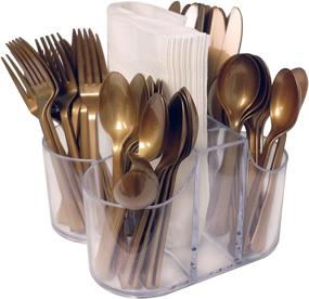 img 1 attached to 🍴 Lillian Tablesettings Gold Plastic Cutlery Set - 48 Pack Fork Bag, 11 x 10 x 1 inches