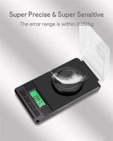 img 3 attached to 📏 HJCDMJ Digital Milligram Pocket Scale: Accurate 0.001g x 50g Electronic Weighing Scale for Jewelry, Coins, and Kitchen - 6 Modes, Mini Gram Scale with Calibrated Weight Tweezers and Weighing Pan