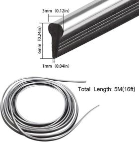img 3 attached to TOMALL полоска для отделки интерьера автомобиля, автомобильная декоративная молдинговая полоска, 5 м (16 футов), гибкая электропокрытие, стилизация интерьера, аксессуары для панели приборов с инструментом для установки (серебристый)