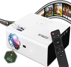img 4 attached to 🎥 AZEUS Pro True 6000L 200'' Large Screen Video Projector for Family Home Theater, 2 USB Ports, 2 HDMI Ports Movie Projector for VGA, USB, Laptop, Smart Phone, TV Stick