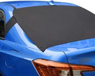 ❄️ altitaco car rear windshield snow cover: premium protector with flaps, magnets & sun shade - ideal for cars, trucks, suvs, and vans logo