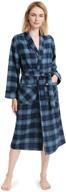 👘 cozy up in style with sioro womens flannel robes - comfy cotton plaid bathrobe with shawl collar loungewear logo