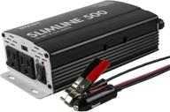 💡 high-powered wagan 3720 black slim line ac to dc inverter - 1000w modified sine wave power inverter with truerated 2000w surge power logo