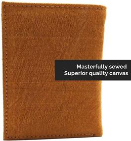 img 1 attached to CANVAS AWL Notecase Genuine Leather Men's Accessories