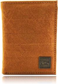 img 4 attached to CANVAS AWL Notecase Genuine Leather Men's Accessories