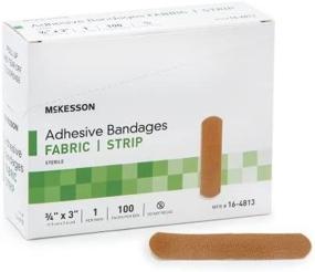 img 2 attached to 💪 Latex-Free Performance Bandage Adhesive Fabric Strip 3/4"X3" - Box of 100 (2)