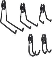 🔩 heavy duty garage wall hooks: wall mounted utility storage, pack of 12, coated steel [5 sizes variety pack] logo