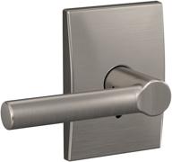 schlage custom fc21 brw 619 cen broadway lever with century trim hall-closet and bed-bath lock logo