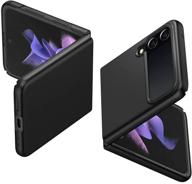 🌟 spigen air skin galaxy z flip 3 case (2021) - black: ultimate protection and elegance logo